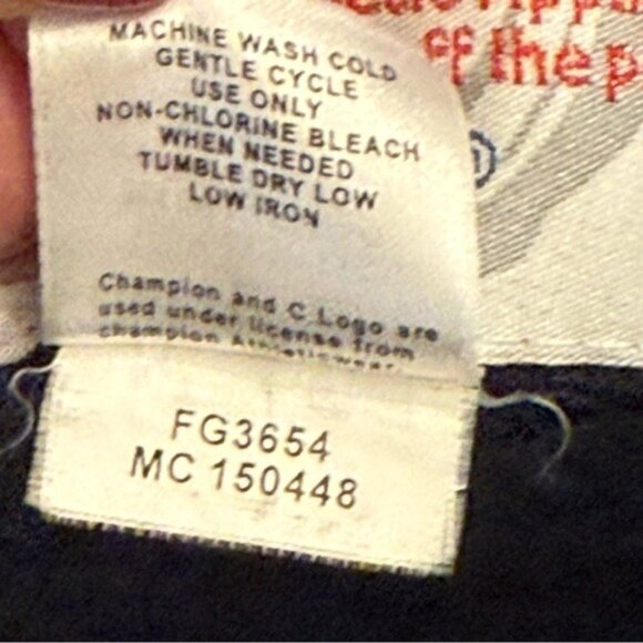 Michigan Football Hoodie Sweatshirt Champion Large Wolverines College Spell Out - Picture 10 of 10